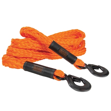 Black & Decker Tow Rope, Clip Ends, 4500 lb BDX1009